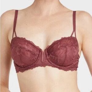 Auden Unlined Balconette Coverage under-wire Bra 34C